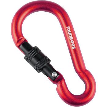 Карабін Munkees 3249 Pear with Screw Lock 8 mm x 80 mm Red (MNKS 3249-RD) image