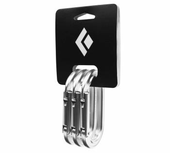Набір карабінів без муфти Black Diamond Oval Keylock 3 Pack, Polished (BD 381099.POLS) image