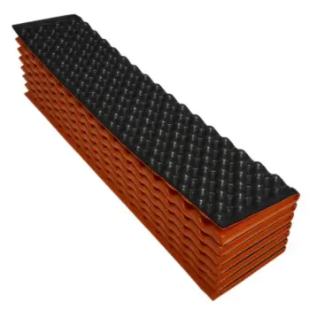 Килимок кемпінговий, каремат BaseCamp Tourist, 185х55х1, 5 см, Black/Orange (BCP 20206) image