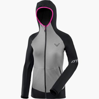 Жіноча флісова кофта з рукавом реглан Dynafit Transalper Light PTC W Hoody, gray/black, 48/42 (711770912) image
