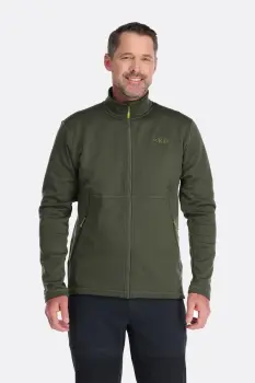 Чоловіча флісова кофта Rab Geon Jacket, Army, S (QFE-95-ARM-SML) image
