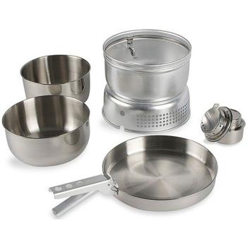 Набір посуду і спиртова горілка Tatonka Multi Set plus A. Burner, Silver (TAT 4010.000) image