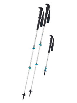 Трекінгові палиці Komperdell Explorer Contour Powerlock, 105-140 см, Silver/Blue (9008687394178) image