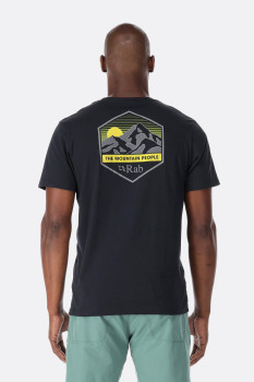 Футболка чоловіча Rab Stance Mountain Peak Tee, Beluga, M (QCB-66-BEL-MED) image