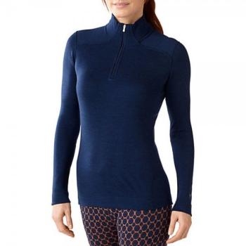 Термофутболка жіноча Smartwool NTS Mid 250 Zip T Indigo Heather, р.L (SW SS221.115-L) image