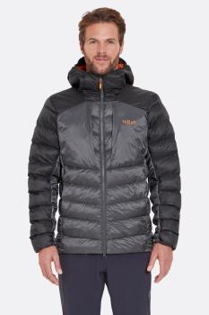 Зимова чоловіча куртка Rab Cirrus Ultra Hoody, Anthracite/Graphene, SML (QIP-21-AGR-SML) image