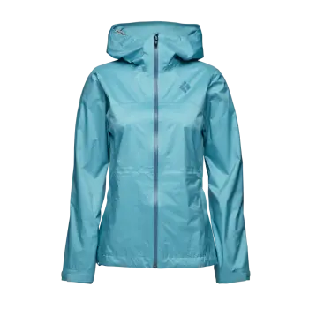 Мембранна жіноча куртка для трекінгу Black Diamond W Treeline Rain Shell, Coastal Blue, S (BD 7450094054SML1) image