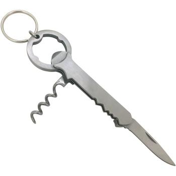 Брелок-ніж-штопор Munkees SS Corkscrew, Steel (6932057834564) image