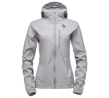 Трекінгова жіноча куртка Soft Shell Black Diamond Alpine Start Hoody, XS - Nickel (BD U24Q.105-XS) image