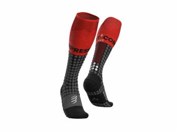 Шкарпетки Compressport Alpine Ski Racing Full Socks, Black/Red, T3 (SU00011S 906 0T3) image