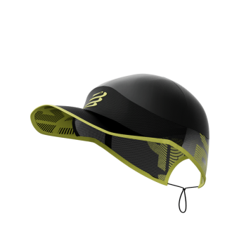 Кепка Compressport Pro Racing Cap, Black/White Print, One Size (7630102554618) image
