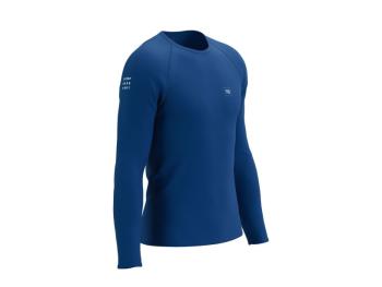 Чоловіча футболка c довгим рукавом Compressport Training Tshirt LS, Estate Blue, M (CMS TSTN-LS 545 00M) image