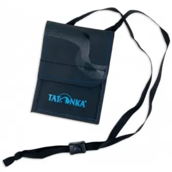 Кошелек на шею Tatonka HY Neck Wallet, Black/Bright Blue (TAT 2883.238) image