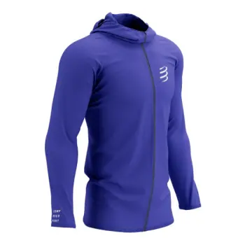 Мужская толстовка с рукавом реглан Compressport 3D Thermo Seamless Hoodie Zip M, Dazz Blue, XS (7630102583366) image