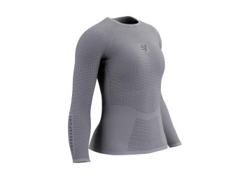 Термофутболка женская с длинным рукавом Compressport On/Off Base Layer LS Top W, Grey, S (AW00127B 100 00S) image