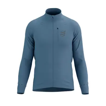 Мужская ветровка Compressport Hurricane Windproof Jacket M, Denim, M (7630102564211) image