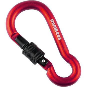 Карабін Munkees 3247 Pear with Screw Lock 7 mm x 70 mm Red (MNKS 3247-RD) image