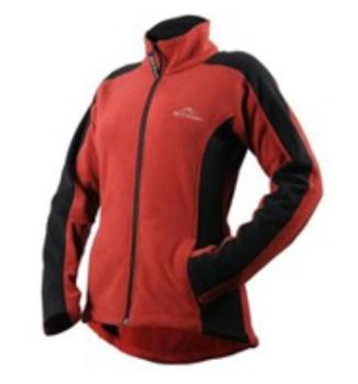 Женская флисовая кофта Fjord Nansen Nori Women Micropile 150, Paprica/Black, L (5908221319060) image