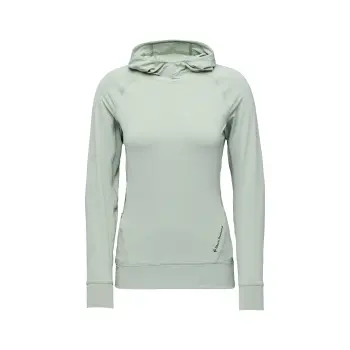 Кофта женская с рукавом реглан Black Diamond W Ls Alpenglow Hoody, Agave, M (BD 7520803061MED1) image