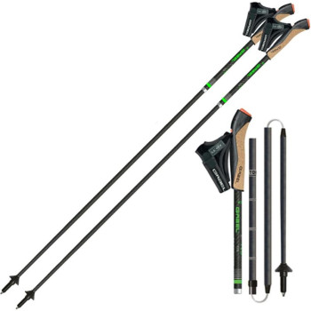 Трекінгові палиці для скандинавської ходьби Gabel FLD Carbon, 130 см, Black (7009400801300) image