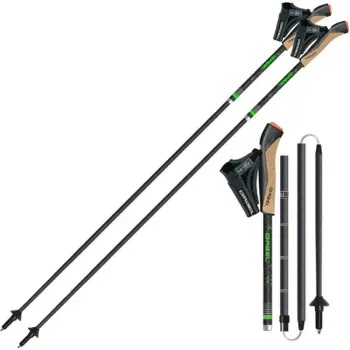 Трекінгові палиці для скандинавської ходьби Gabel FLD Carbon, 130 см, Black (7009400801300) image