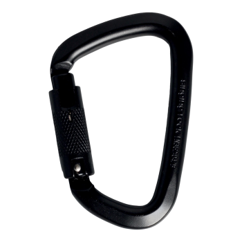 Карабин Singing Rock D Steel Triple Lock Screw Gate, 50kN, Black (8595033365117) image