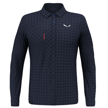 Сорочка чоловіча Salewa Puez Dry M L/S Shirt, Blue navy blazer, 48/M (28626/3960 48/M) image