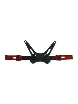 Запчасть для снегоступов TSL Front cover, strap, adjustable winglets, Dark Grey/Red (2003496785299) image
