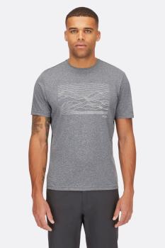 Футболка чоловіча Rab Mantle Outline Tee, Beluga, LRG (QCC-01-BEL-LRG) image